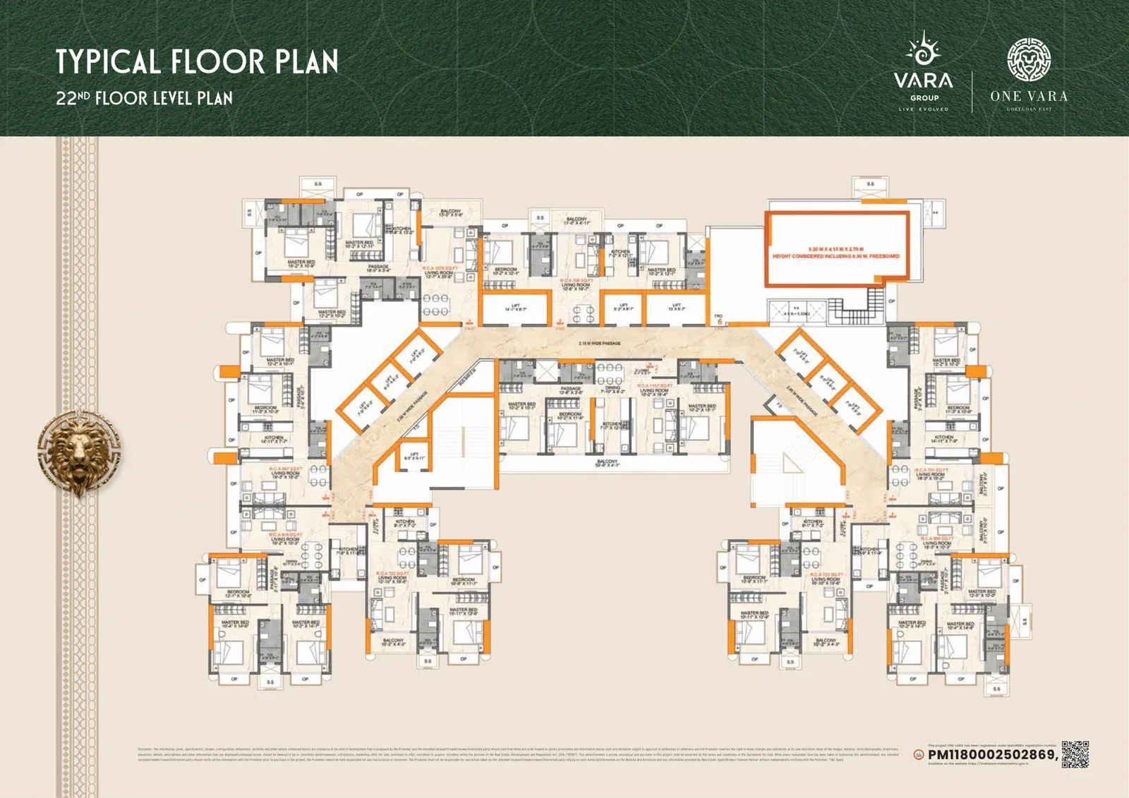 22nd Floor Plan